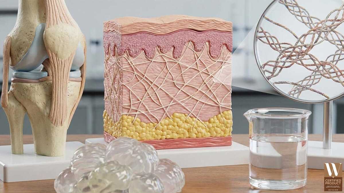 คอลลาเจนโปรตีนโครงสร้างสำคัญของผิว กระดูก และข้อต่อในร่างกาย