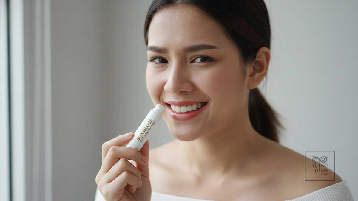 ลิปบาล์มบำรุงริมฝีปากที่มีเชียบัตเตอร์วิตามินอีและ SPF