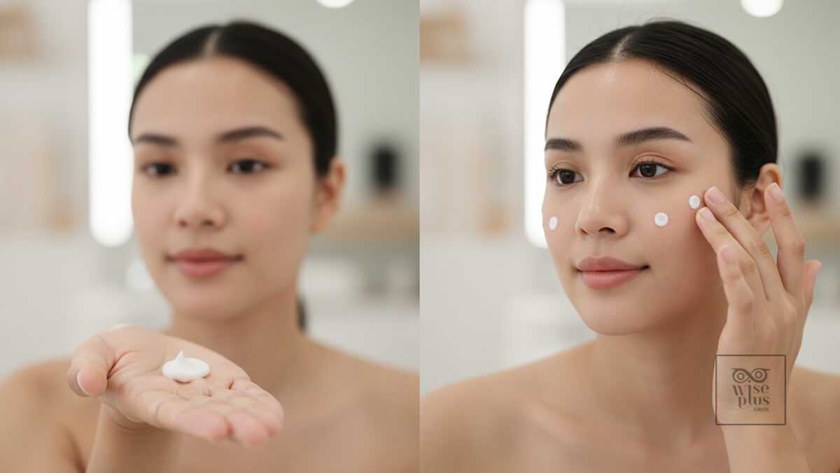 ปริมาณครีมทหน้าที่เหมาะสมและวิธีทาให้ซึมดี