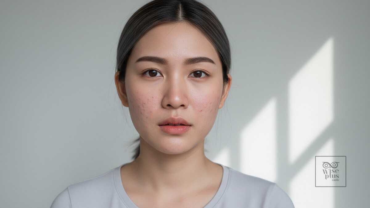 หลุมสิวทำให้ผิวหน้าไม่เรียบ