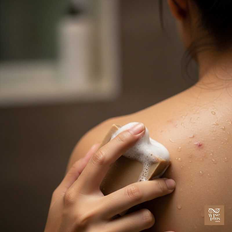 สบู่สูตรอ่อนโยนสำหรับสิวที่หลัง