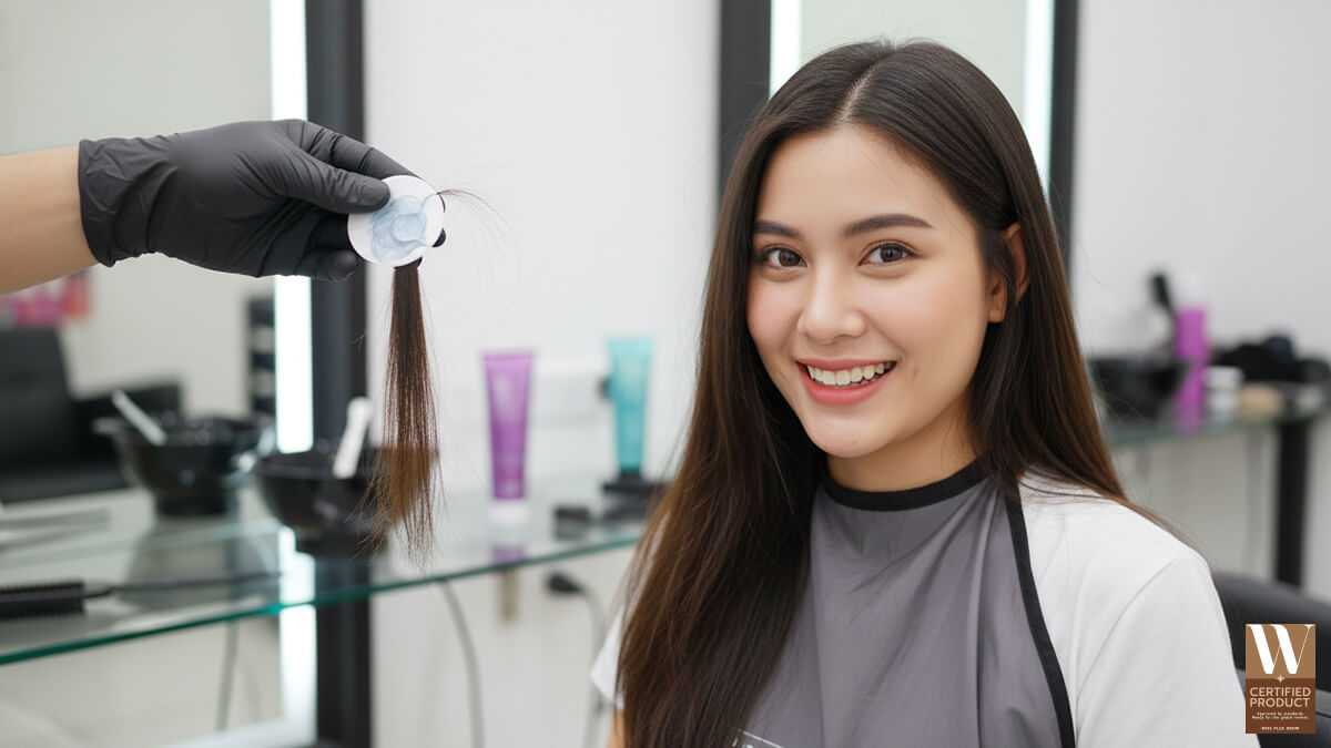 เช็คความพร้อมของเส้นผมก่อนฟอกสี