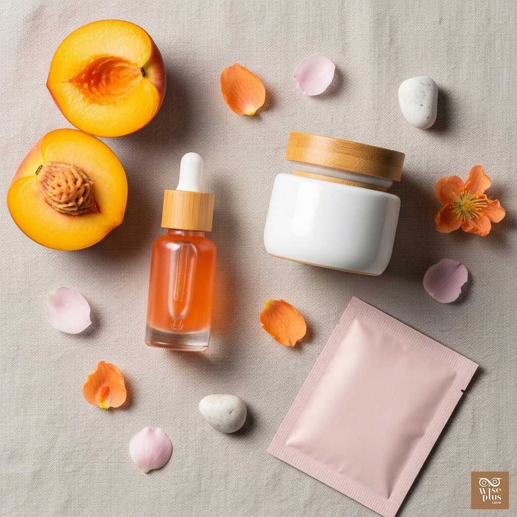 ผลิตภัณฑ์สกินแคร์ที่มีสารสกัดจากลูกพีช