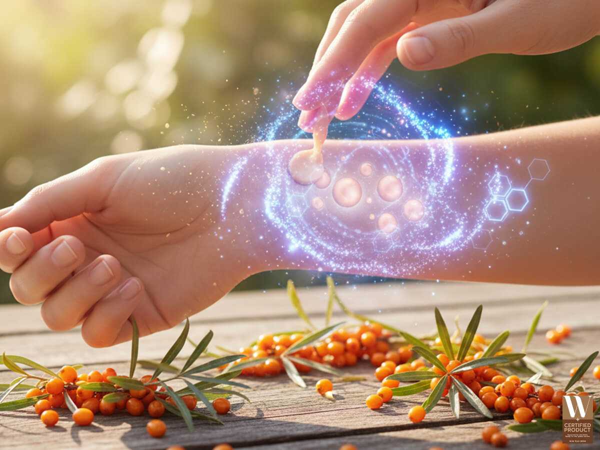 ซีบัคธอร์นช่วยผลัดเซลล์ผิวและฟื้นฟูโครงสร้างชั้นผิว