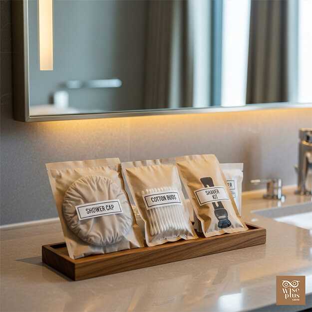 ของใช้ในห้องน้ำโรงแรมแบบของแห้ง