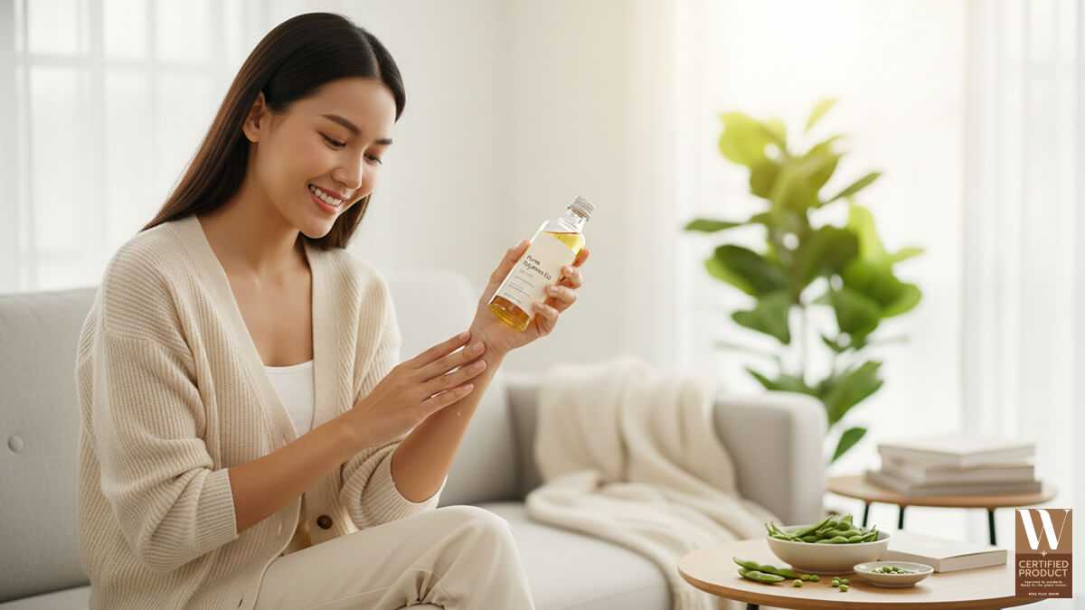 ประโยชน์ของน้ำมันถั่วเหลืองกับผิว