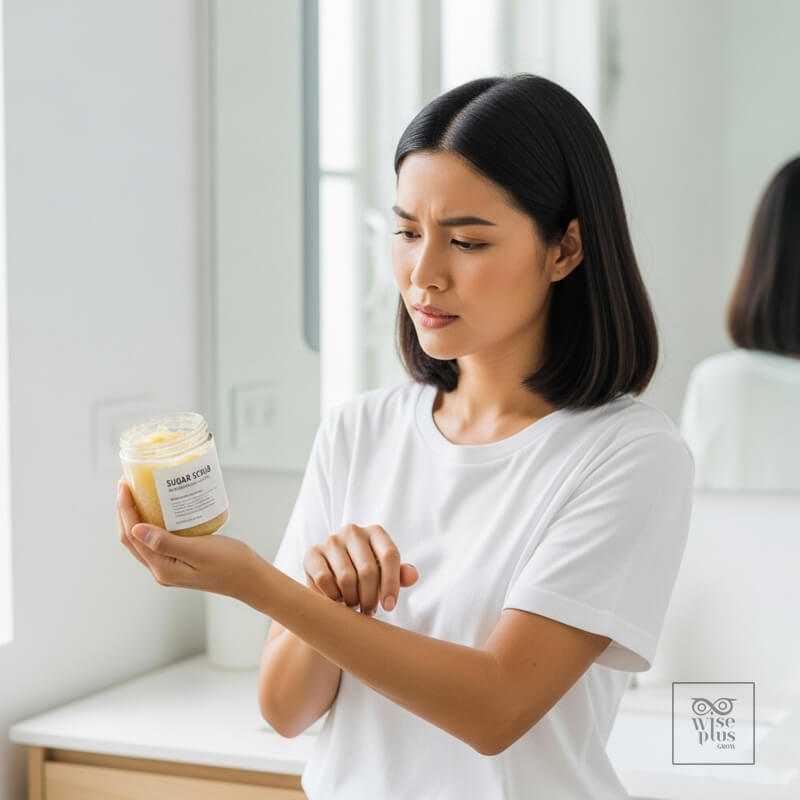 ข้อควรระวังในการใช้สครับน้ำตาลเพื่อป้องกันการระคายเคือง
