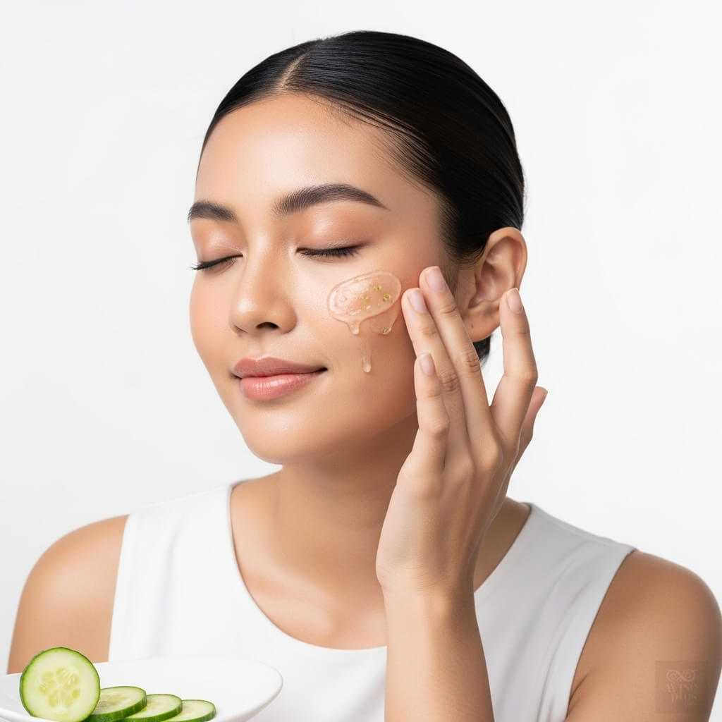 สาวไทยใช้สกินแคร์จากสารสกัดแตงกวา