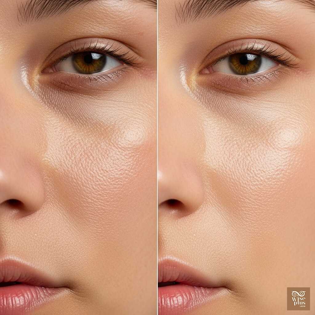 เปรียบเทียบผิวก่อนและหลังใช้สารสกัดมะเขือเทศ