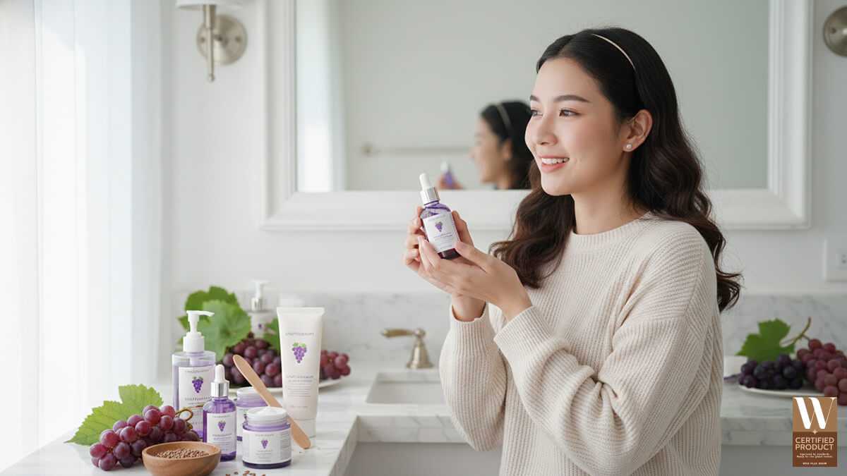 เหตุผลที่ควรเลือกสกินแคร์ที่มีสารสกัดจากองุ่น