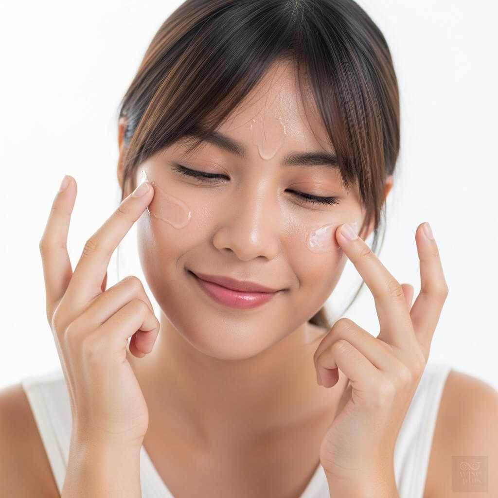 ทาเซรั่มบำรุงผิวเพื่อผิวเรียบเนียนกระจ่างใส