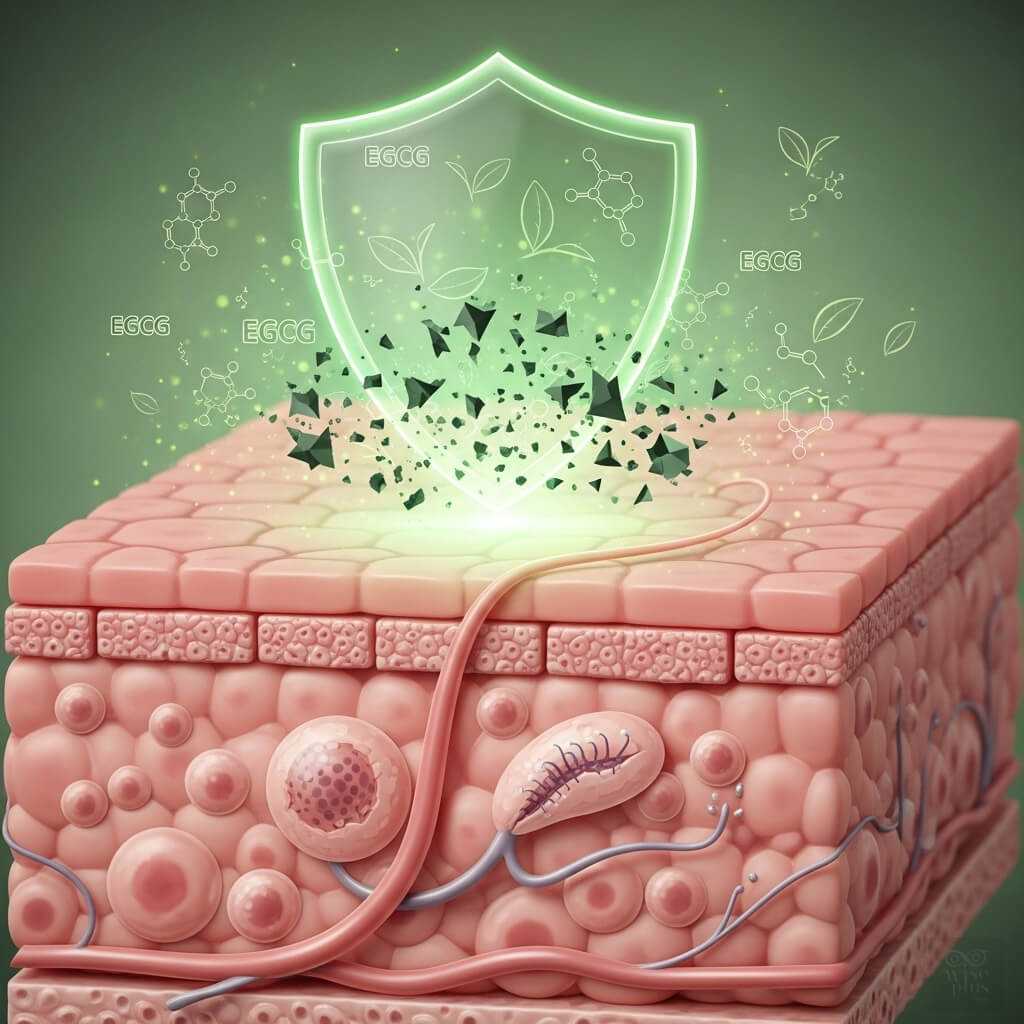 กลไกการลดการอักเสบและต้านอนุมูลอิสระจากชาเขียว