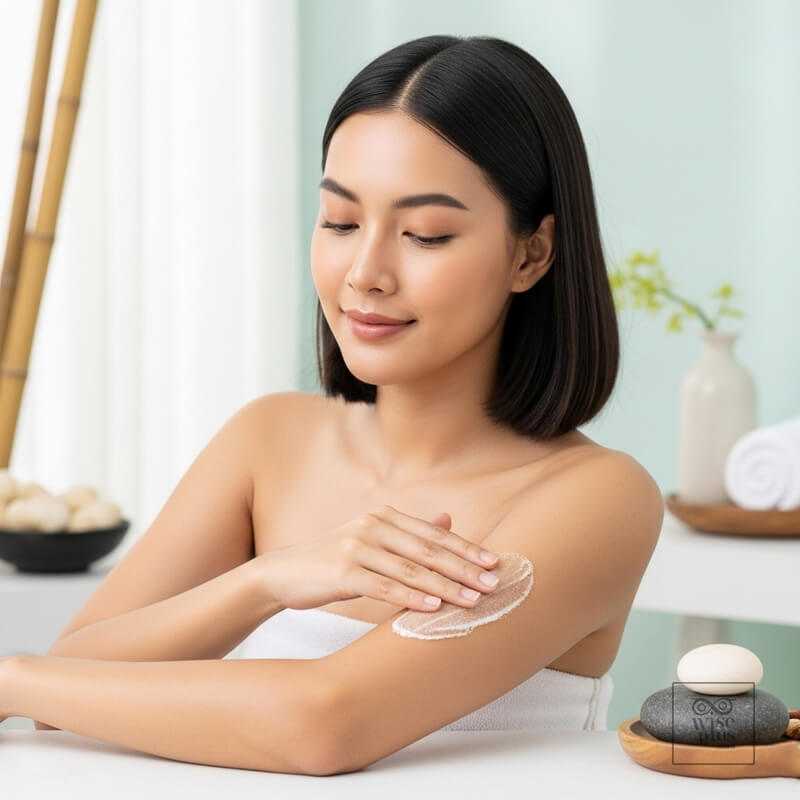 การใช้สครับมะขามขมิ้นทองคำเพื่อผิวขาวใส