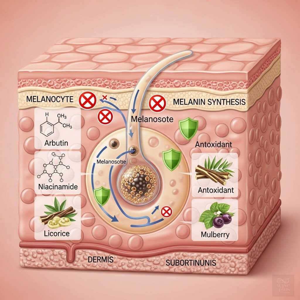 กลไกการยับยั้งเม็ดสีเมลานินด้วยสารไวท์เทนนิ่ง Hydro-White