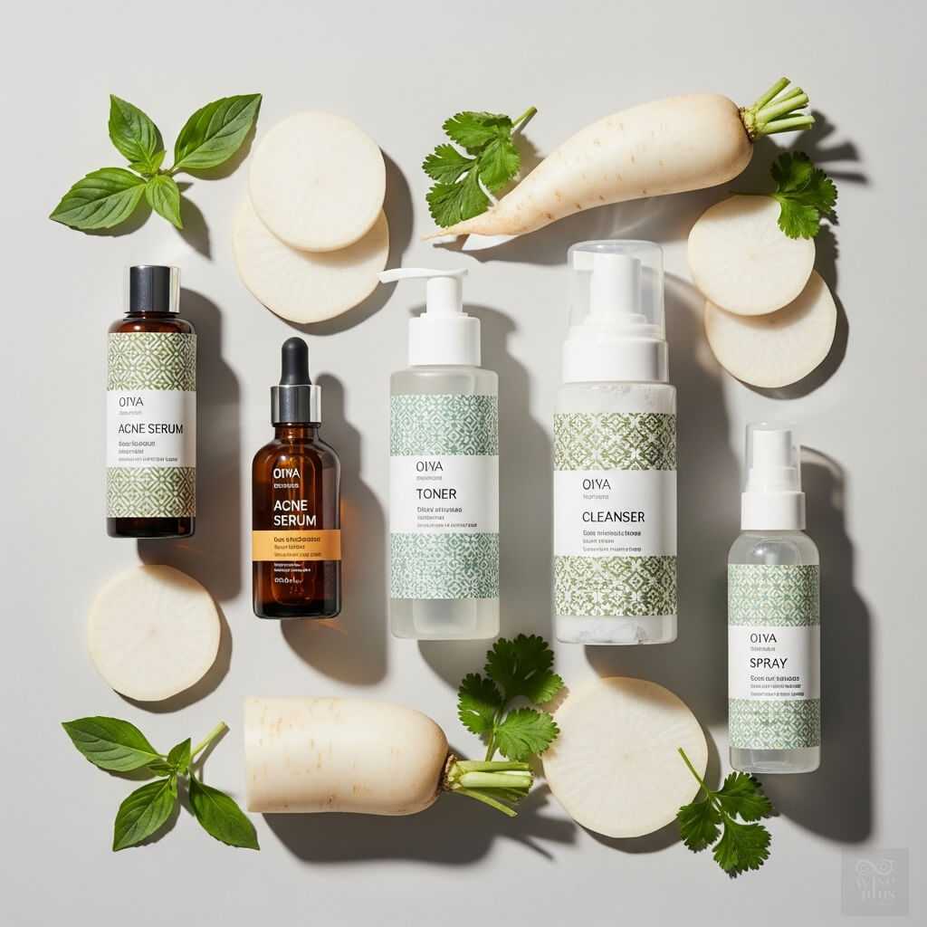 ผลิตภัณฑ์ดูแลผิวจากสารสกัดหัวไชเท้าหมักแนวคลีนบิวตี้