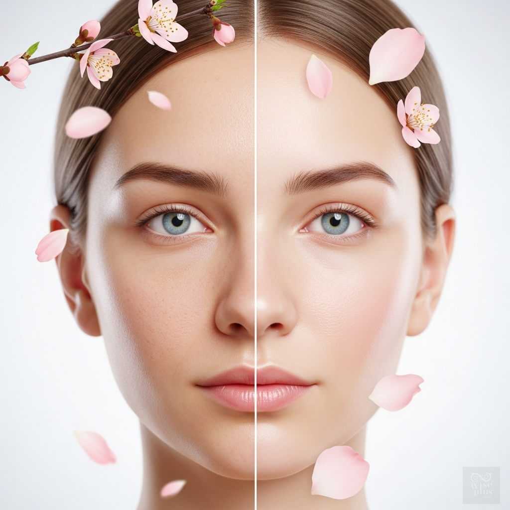 สารสกัดดอกพีชฟื้นฟูผิวหมองคล้ำให้กระจ่างใส