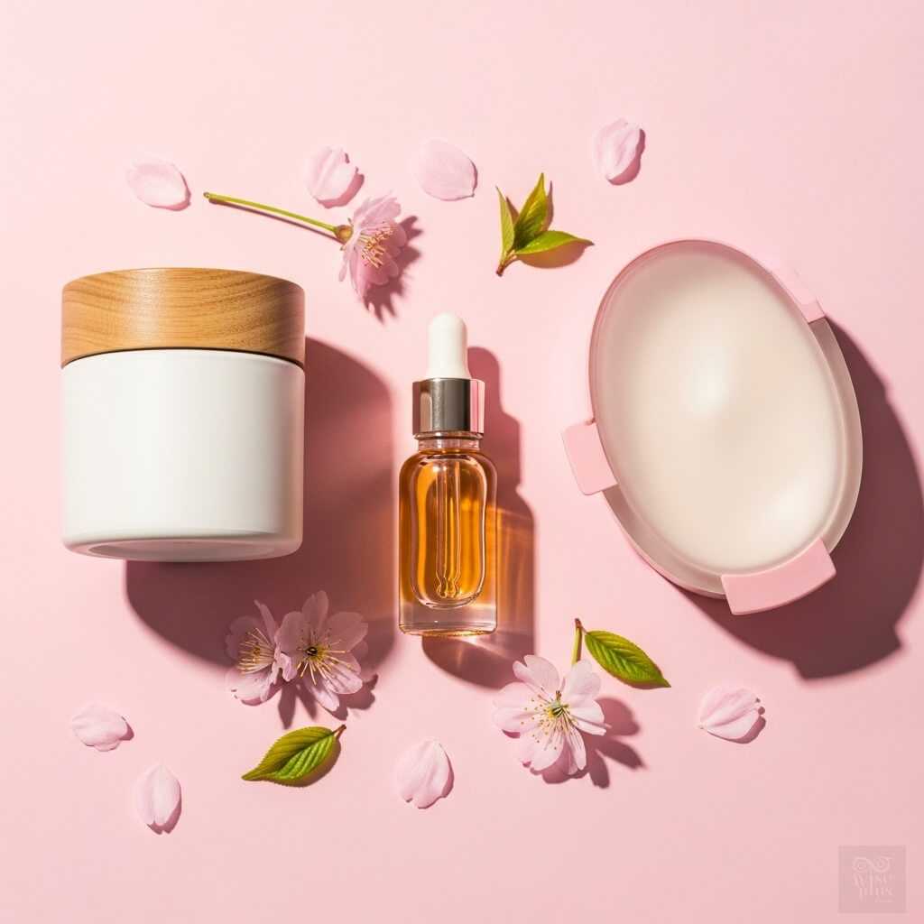 ผลิตภัณฑ์สกินแคร์ที่มีสารสกัดยีสต์ดอกซากุระ