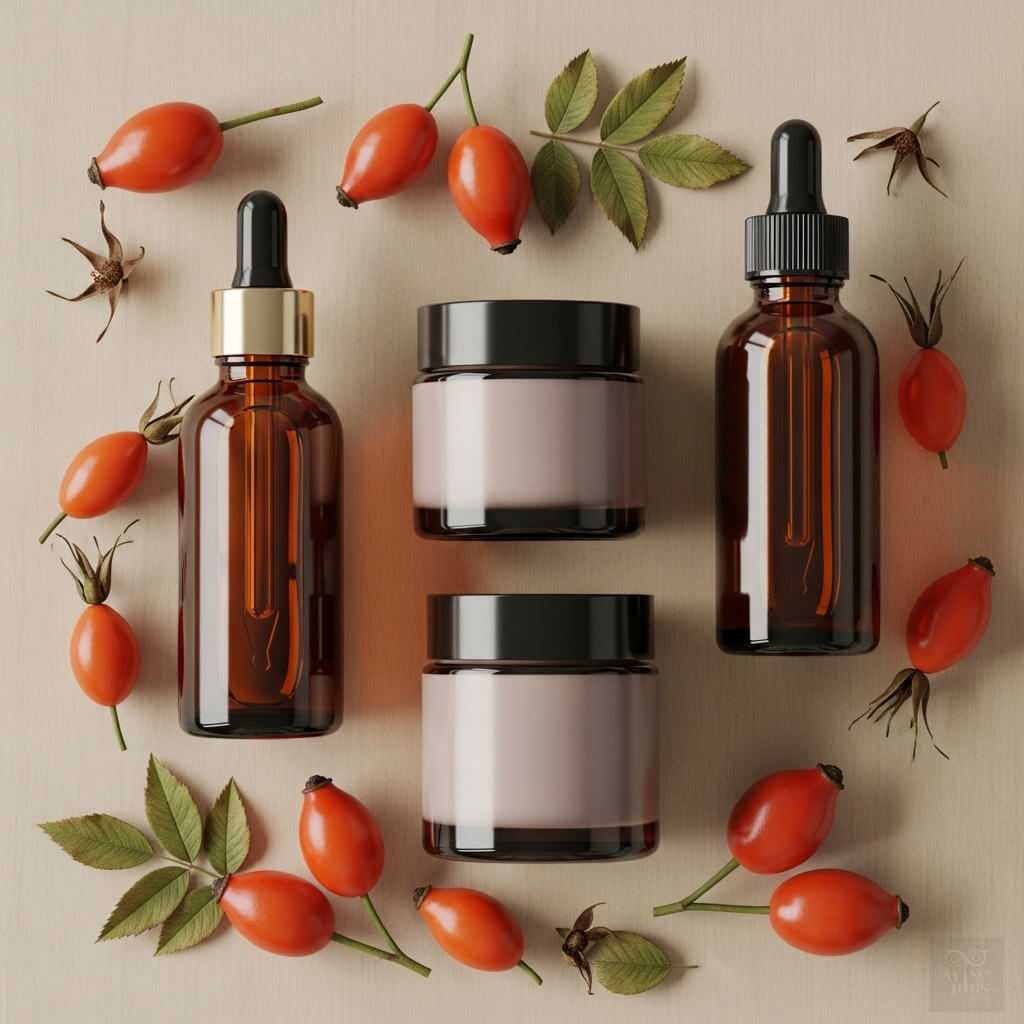 ผลิตภัณฑ์บำรุงผิวสูตรน้ำมันโรสฮิปจากแบรนด์ชั้นนำ