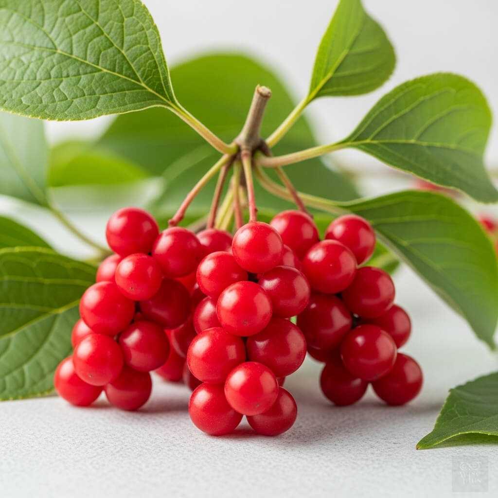 ผลชิแซนดร้าสดสำหรับสารสกัดลดการอักเสบและปลอบประโลมผิว