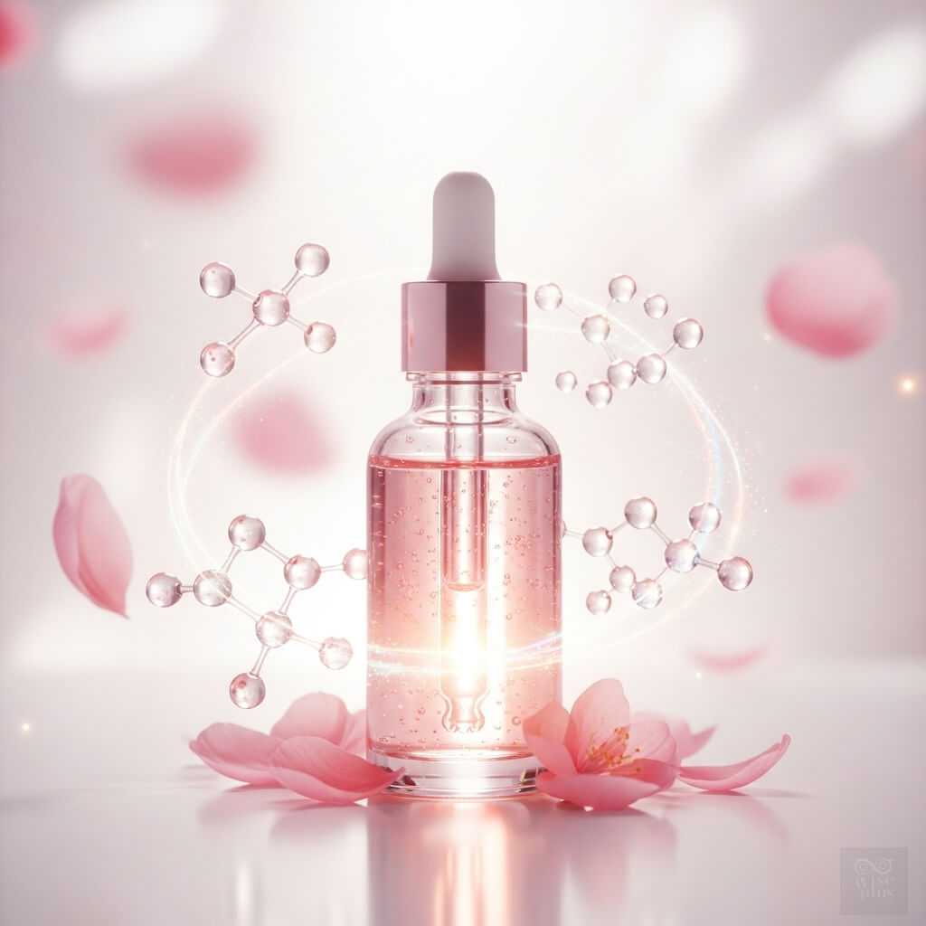 เซรั่มสารสกัดดอกพีชช่วยต้านอนุมูลอิสระและผิวกระจ่างใส