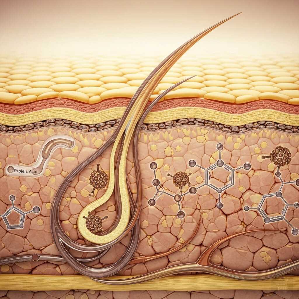 โครงสร้างโมเลกุลและกลไกการเสริมเกราะผิวของ SOLINE BIO