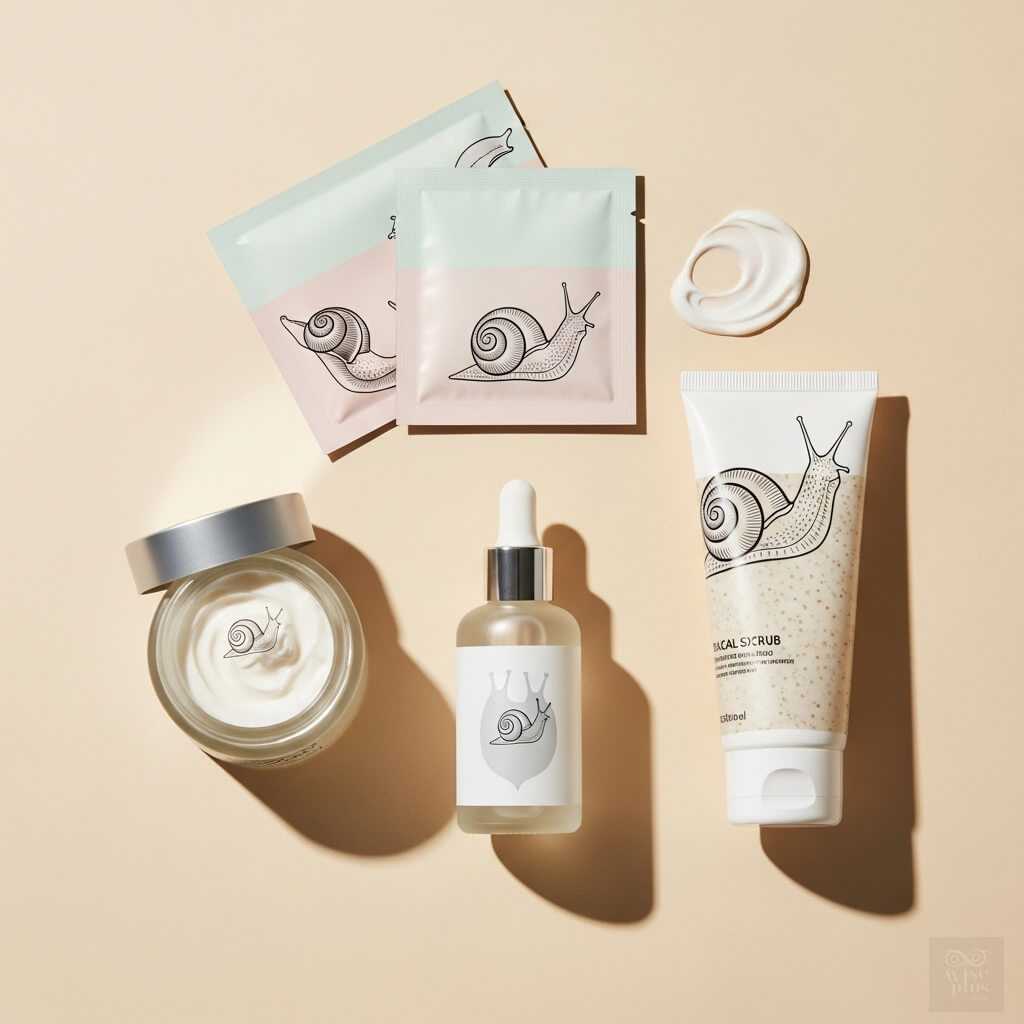 ผลิตภัณฑ์สกินแคร์ที่มีสารสกัดเมือกหอยทาก