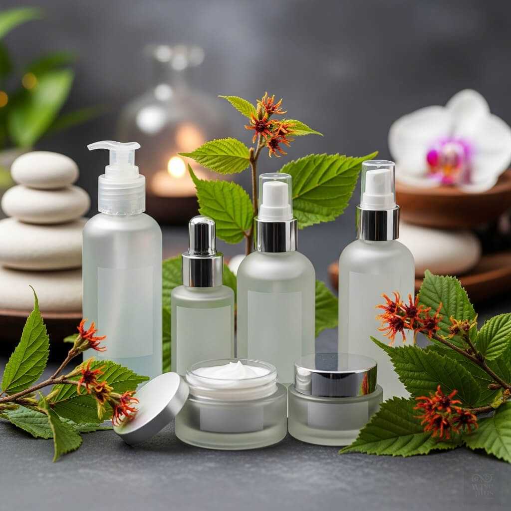 ผลิตภัณฑ์สกินแคร์ที่มี Witch Hazel Leaf Water