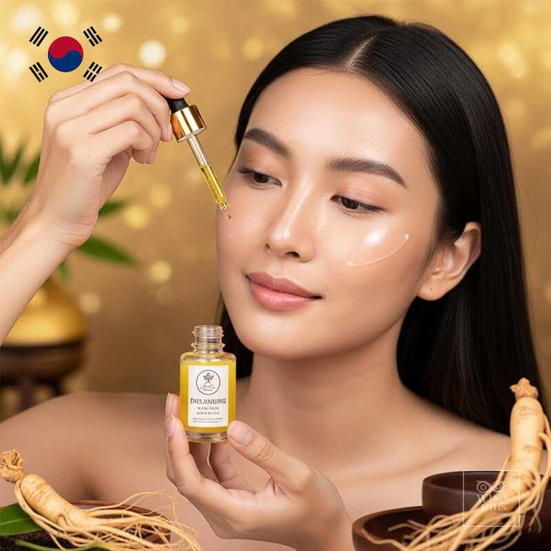 ผิวอ่อนเยาว์หลังใช้เซรั่มโสมดำทองคำอย่างต่อเนื่อง