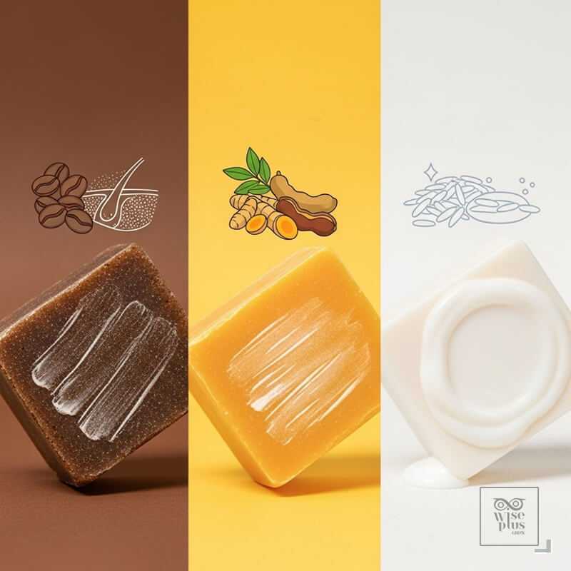 เปรียบเทียบสบู่สครับกาแฟกับสูตรสมุนไพรอื่น