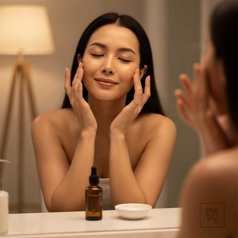 รูทีนกลางคืนปิดท้ายด้วยน้ำมันทาหน้าล็อกความชุ่มชื้น