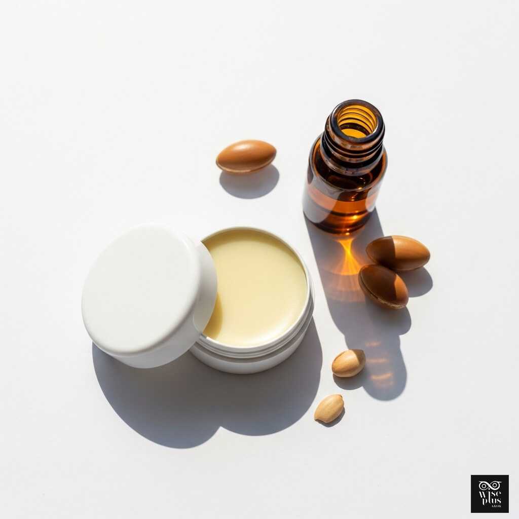 ลิปบาล์มธรรมชาติผสมน้ำมันอาร์แกนช่วยริมฝีปากเนียนนุ่ม