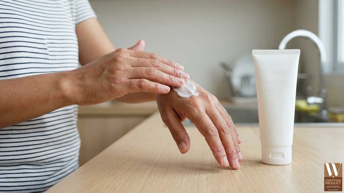 ครีมบำรุงผิวมือสำหรับอาการแห้ง คัน แดง หลังใช้น้ำยาล้างจาน