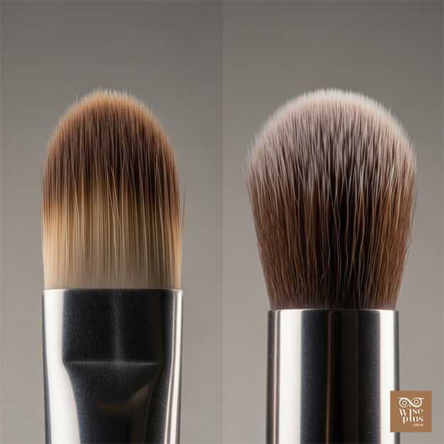 เปรียบเทียบขนแปรงธรรมชาติและขนสังเคราะห์