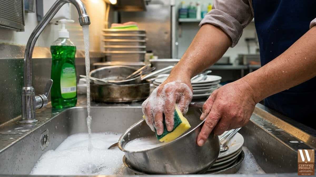 กลุ่มคนที่เสี่ยงแพ้น้ำยาล้างจานจากการล้างจานและสัมผัสน้ำบ่อย