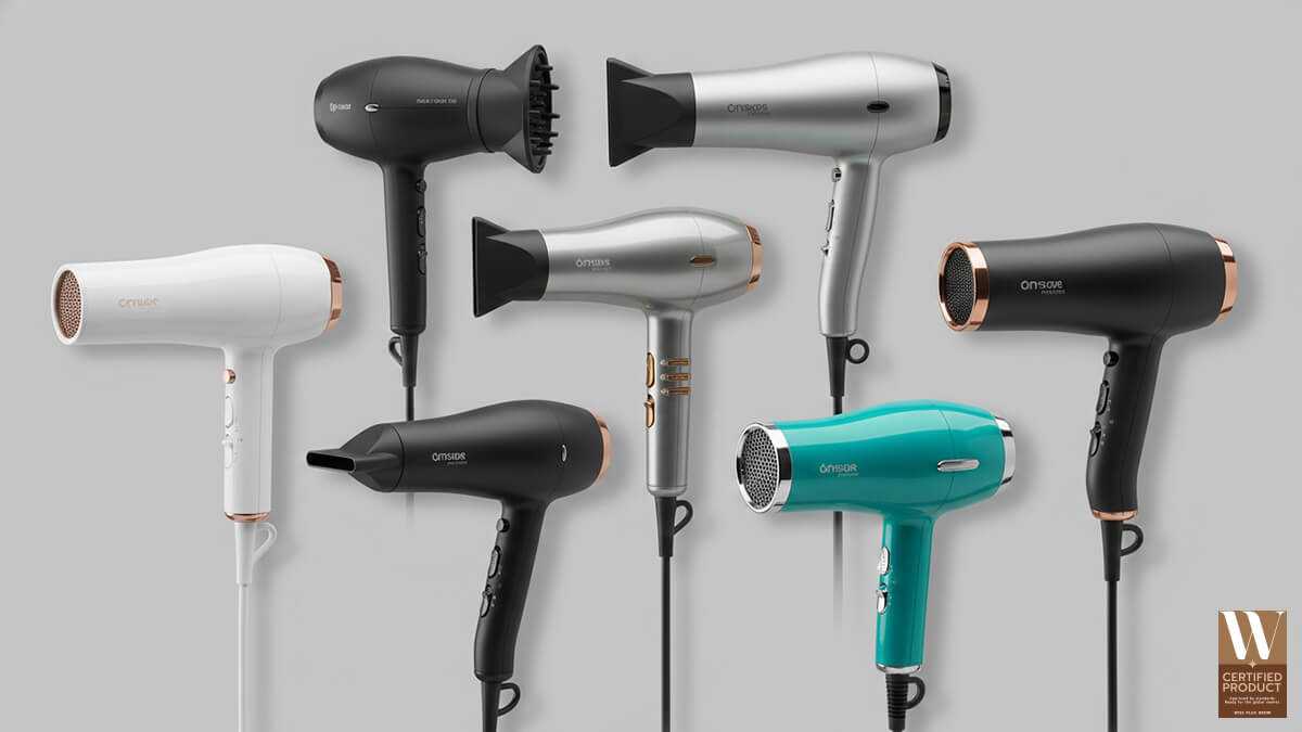 ตัวอย่างรุ่นไดร์เป่าผมยอดนิยมสำหรับการใช้งานในชีวิตประจำวันและแบบมือโปร