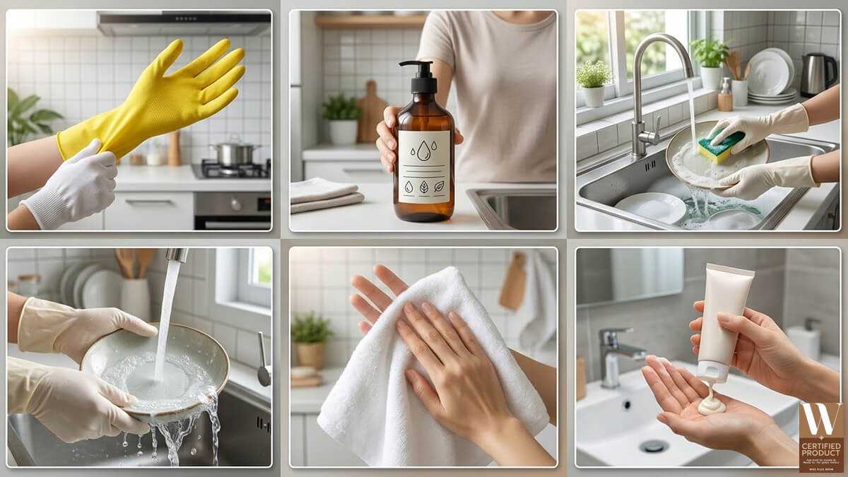 วิธีป้องกันอาการแพ้น้ำยาล้างจานและการดูแลผิวมือไม่ให้ระคายเคืองซ้ำ