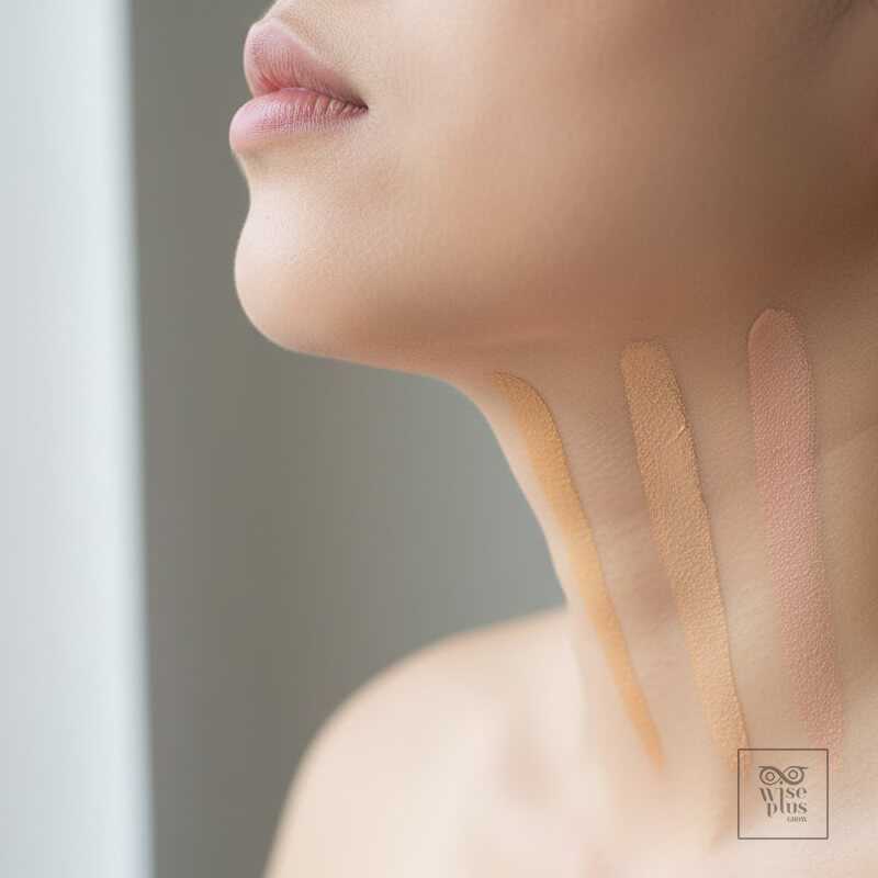 ทดสอบเฉดรองพื้นที่แนวกรามเลือกโทนวอร์มคูลนิวทรัล