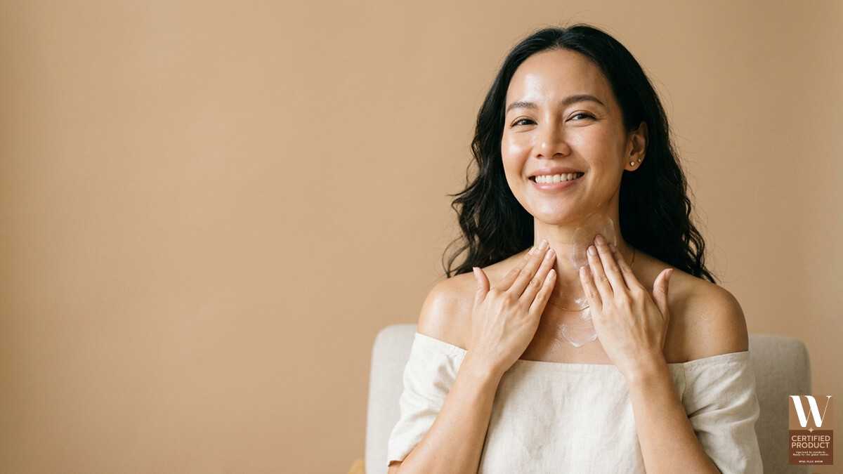 ส่วนผสม Anti-aging ฟื้นฟูผิวคอให้เรียบเนียน