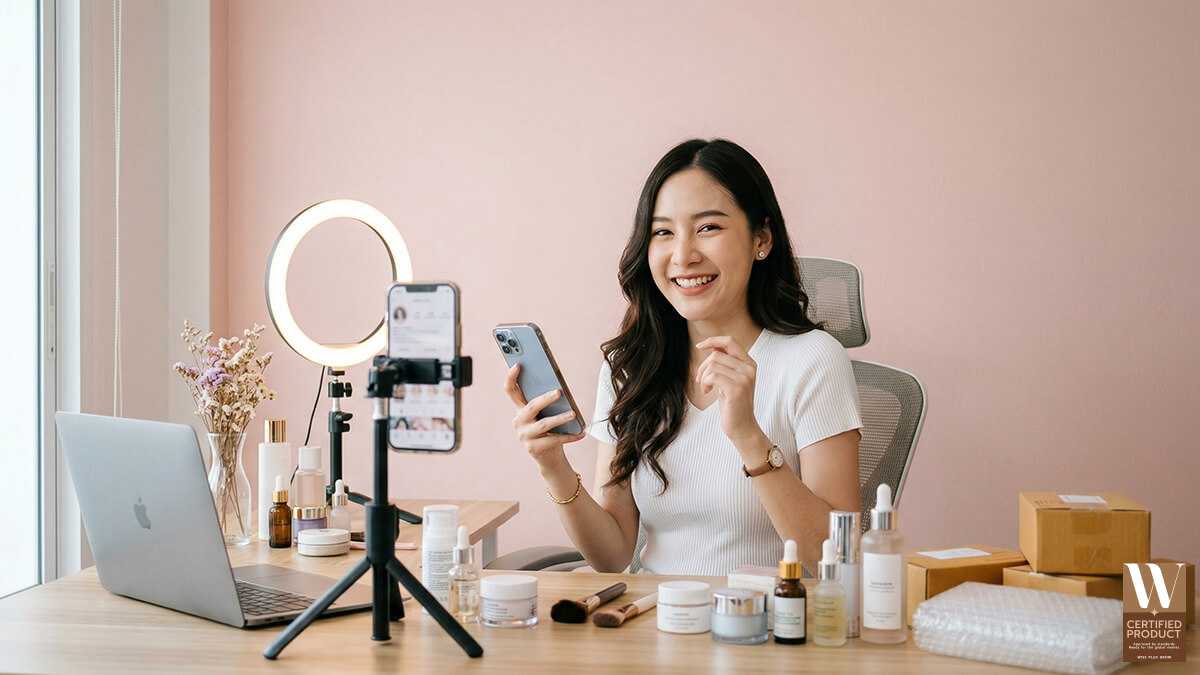 ภาพอธิบายธุรกิจเครื่องสำอาง OEM