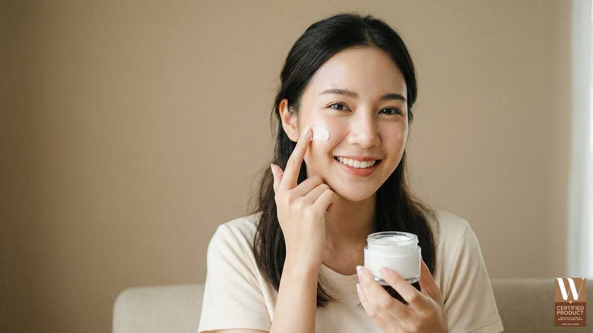 ไข่มุกบดละเอียดช่วยให้ผิวดูกระจ่างใส