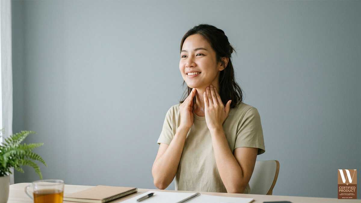 ลดพฤติกรรมก้มมือถือและก้มจอนาน ช่วยลดริ้วรอยคอ