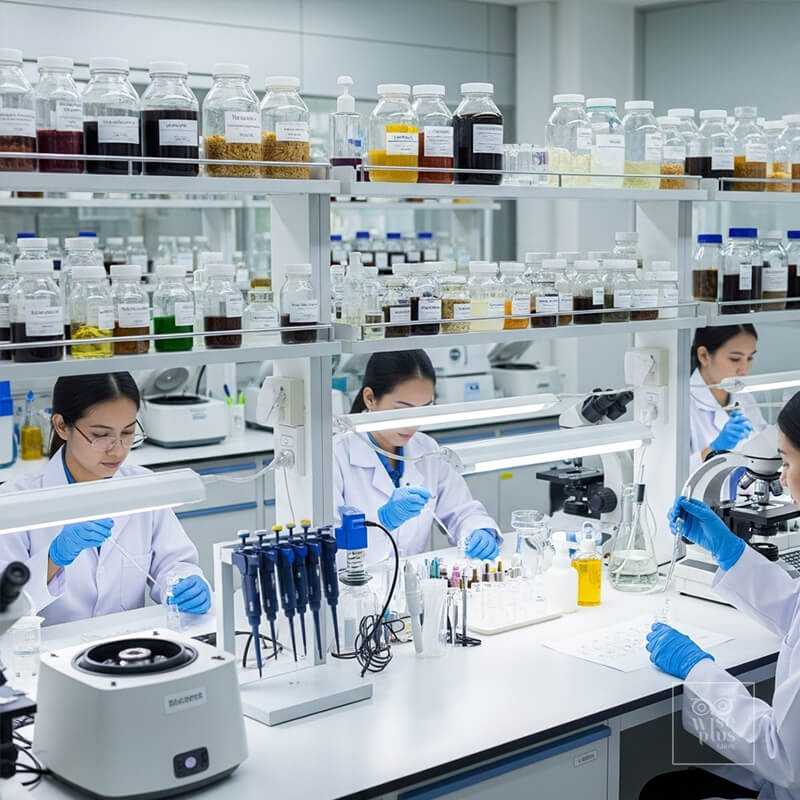 ห้องวิจัยและพัฒนาสูตรเซรั่มโดยทีม R&D ของโรงงาน
