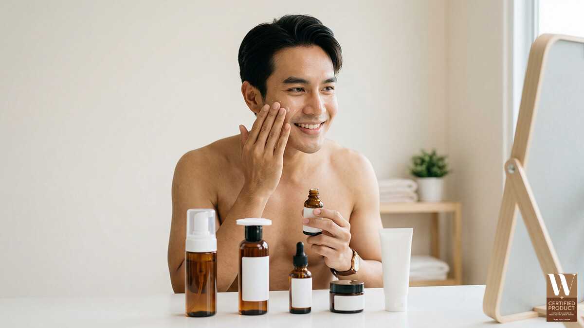 5 เคล็ดลับลดรูขุมขนผู้ชายให้ผิวดูเรียบเนียน