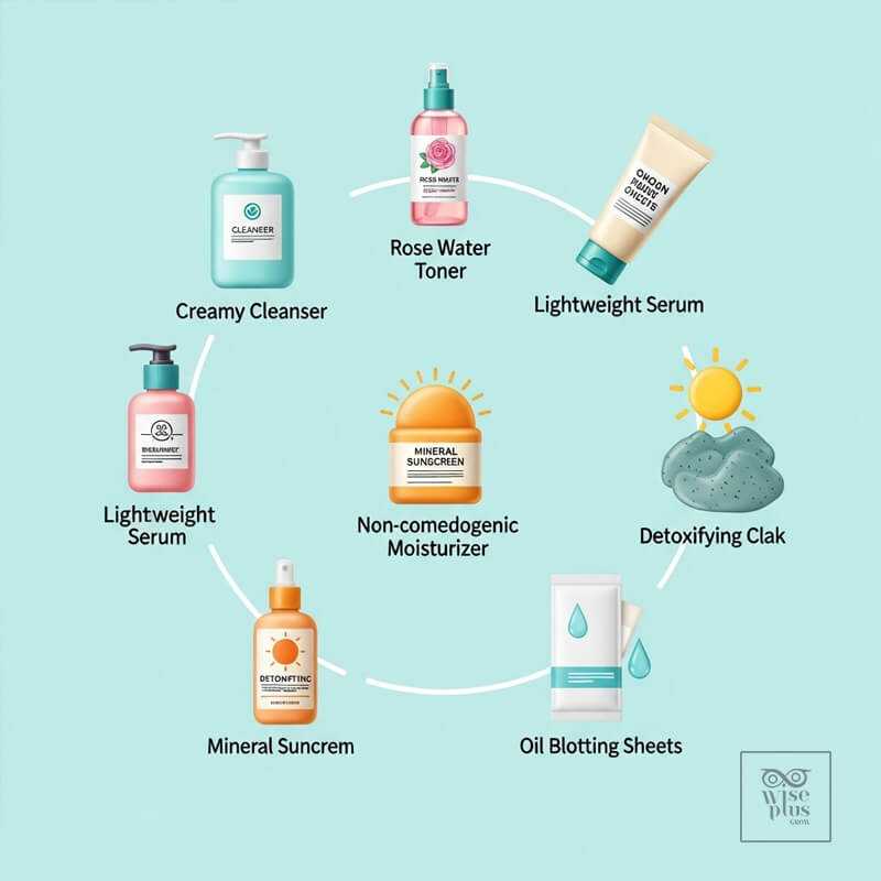 ไอเทมสกินแคร์ 7 ชิ้นที่จำเป็นสำหรับผิวมันเฉพาะจุด