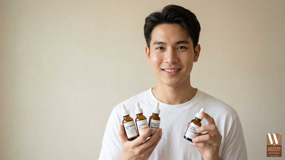 ส่วนผสมครีมลดจุดด่างดำสำหรับผู้ชาย