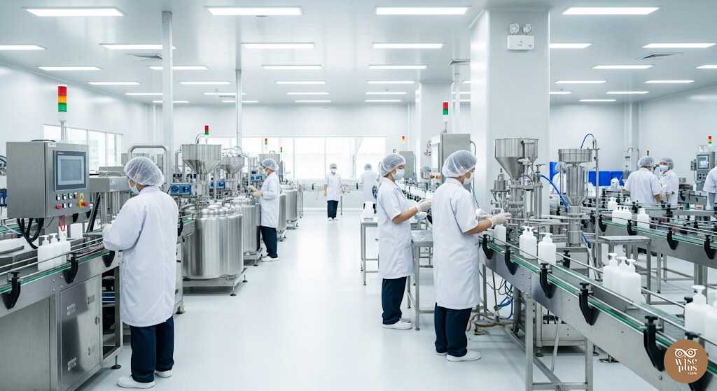 โรงงานผลิตครีมมาตรฐาน GMP สะอาดปลอดภัย