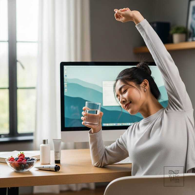 ไลฟ์สไตล์ดูแลผิวจากภายในของคนทำงานหน้าคอม