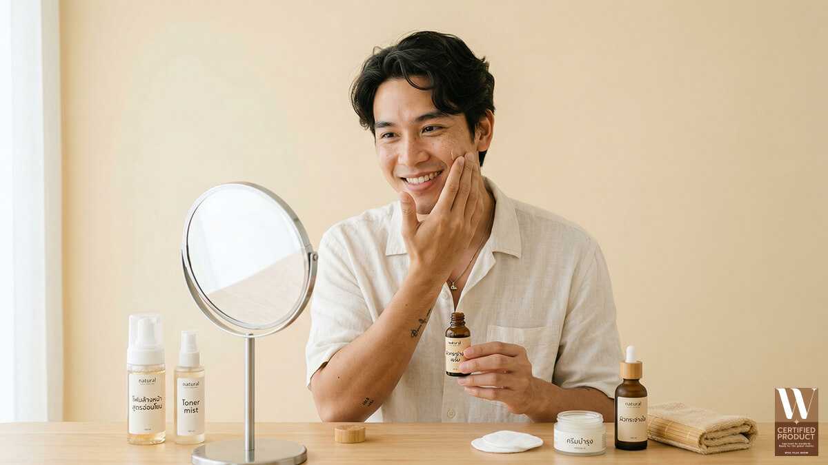 ขั้นตอนดูแลผิวผู้ชายสาย Clean Beauty แบบง่ายและครบจบ