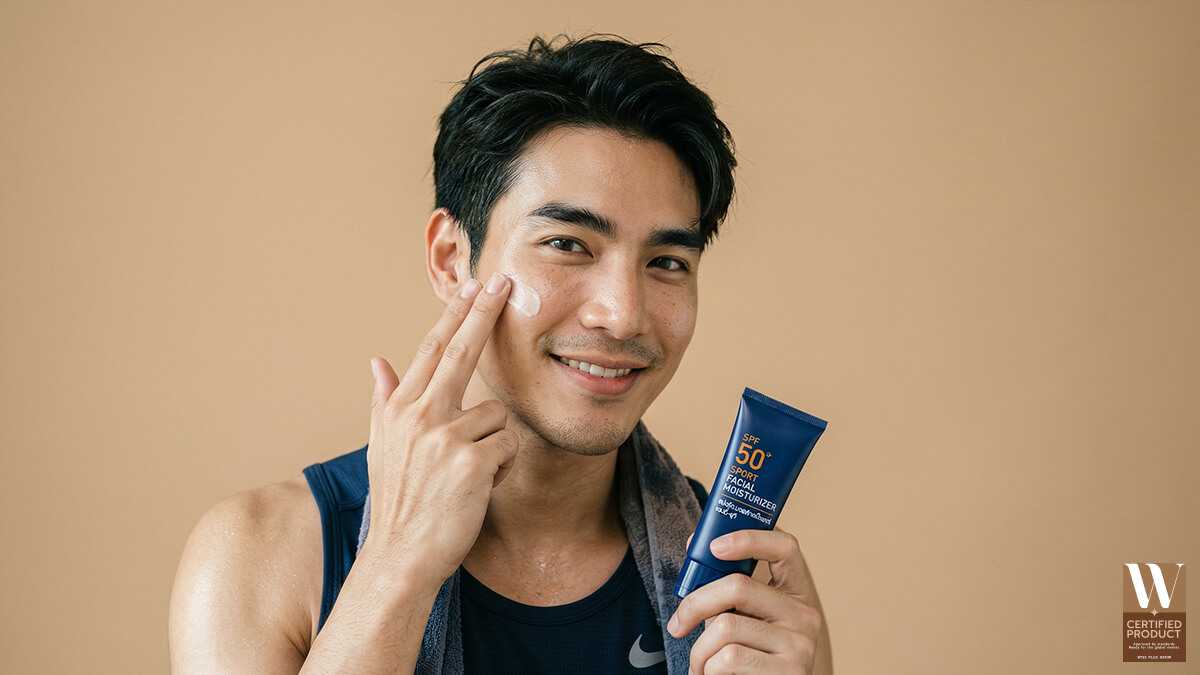 ขั้นตอนดูแลผิวผู้ชายสายสปอร์ต