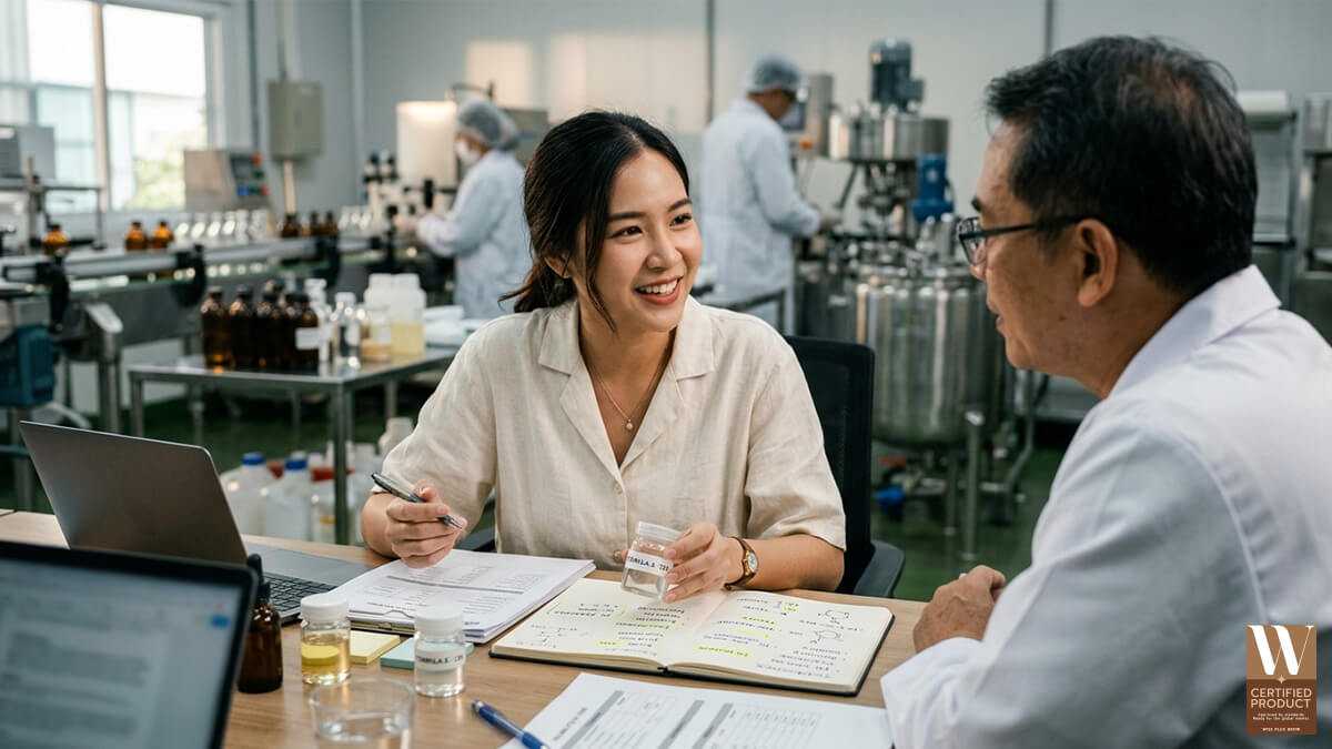 วิธีคุยกับโรงงาน OEM ให้ได้สูตรตรงตามแบรนด์มากที่สุด